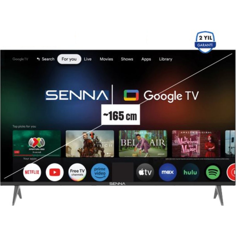 Senna 65UQ9500F 65" 165 Ekran Uydu Alıcılı 4K Ultra HD Google Smart QLED TV Televizyonlar Fiyatı