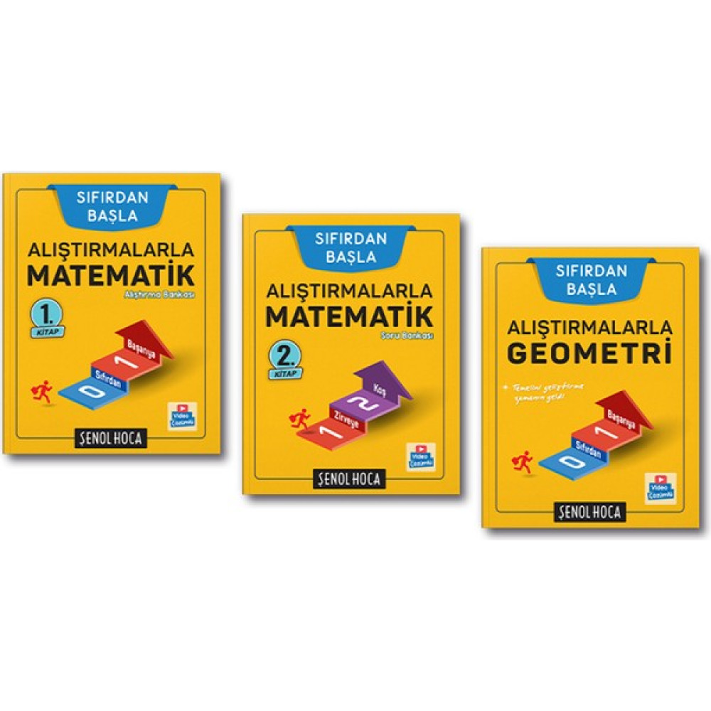 Şenol Hoca Alıştırmalarla Matematik Geometri Seti 3 Kitap 2022 Temel Yeterlilik Testi (TYT) Fiyatı