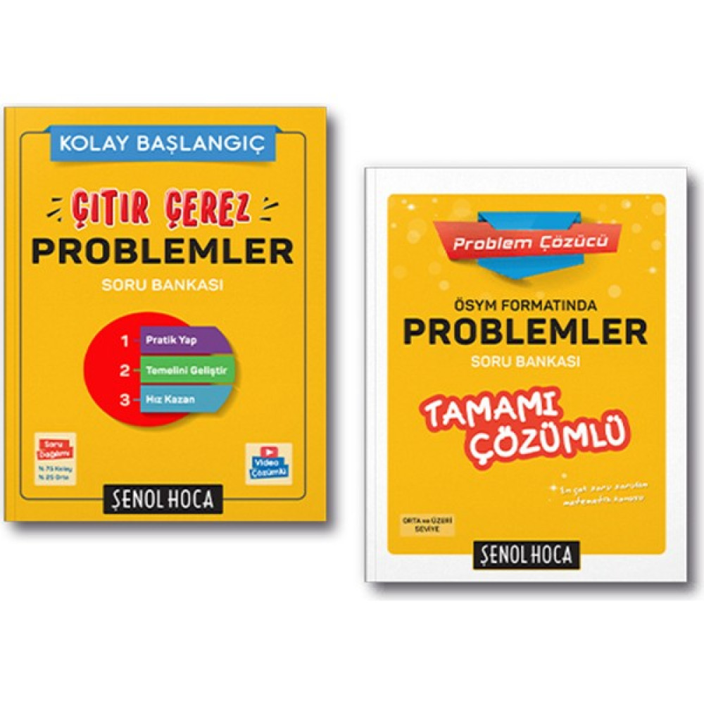 Şenol Hoca Problemler Seti Çıtır Çerez Ösym Formatında 2 Kitap 2022 Temel Yeterlilik Testi (TYT) Fiyatı