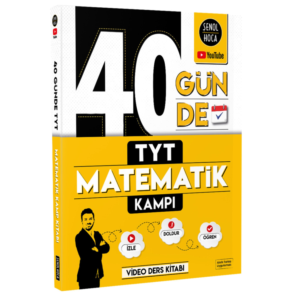 Şenol Hoca Yayınları 40 Günde TYT Matematik Kampı Ders Sınav Kitapları Fiyatı