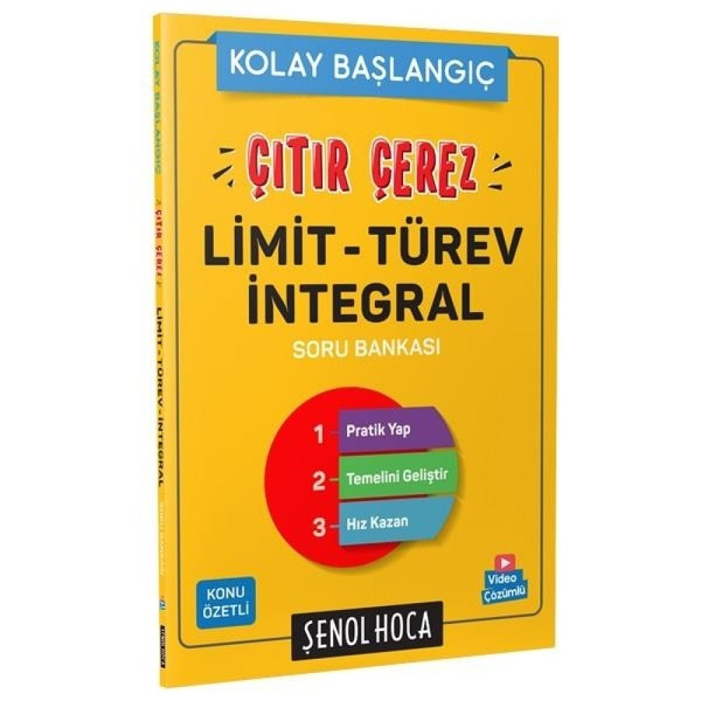 Şenol Hoca Yayınları Çıtır Çerez Limit Türev Integral Soru Bankası Ders Sınav Kitapları Fiyatı
