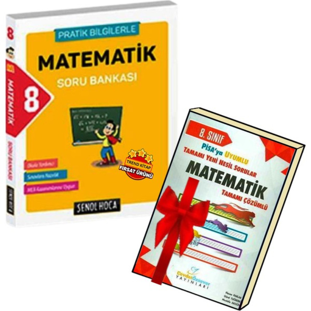 Şenol Hoca Yayınları LGS 8.Sınıf Matematik Pratik Bilgilerle Soru Bankası Seti Ders Sınav Kitapları Fiyatı