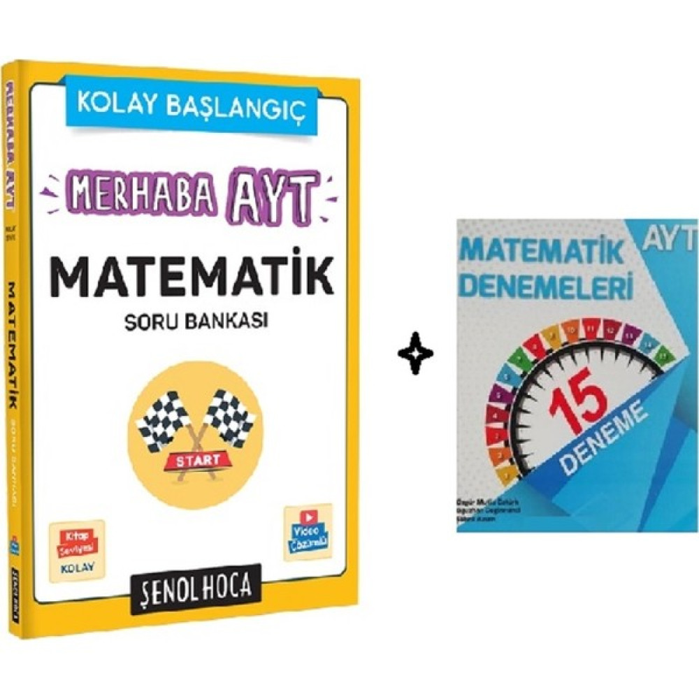 Şenol Hoca Yayınları Merhaba Ayt Matematik Soru Bankası ve Ayt Matematik 15'li Deneme Tüm Dersler Fiyatı
