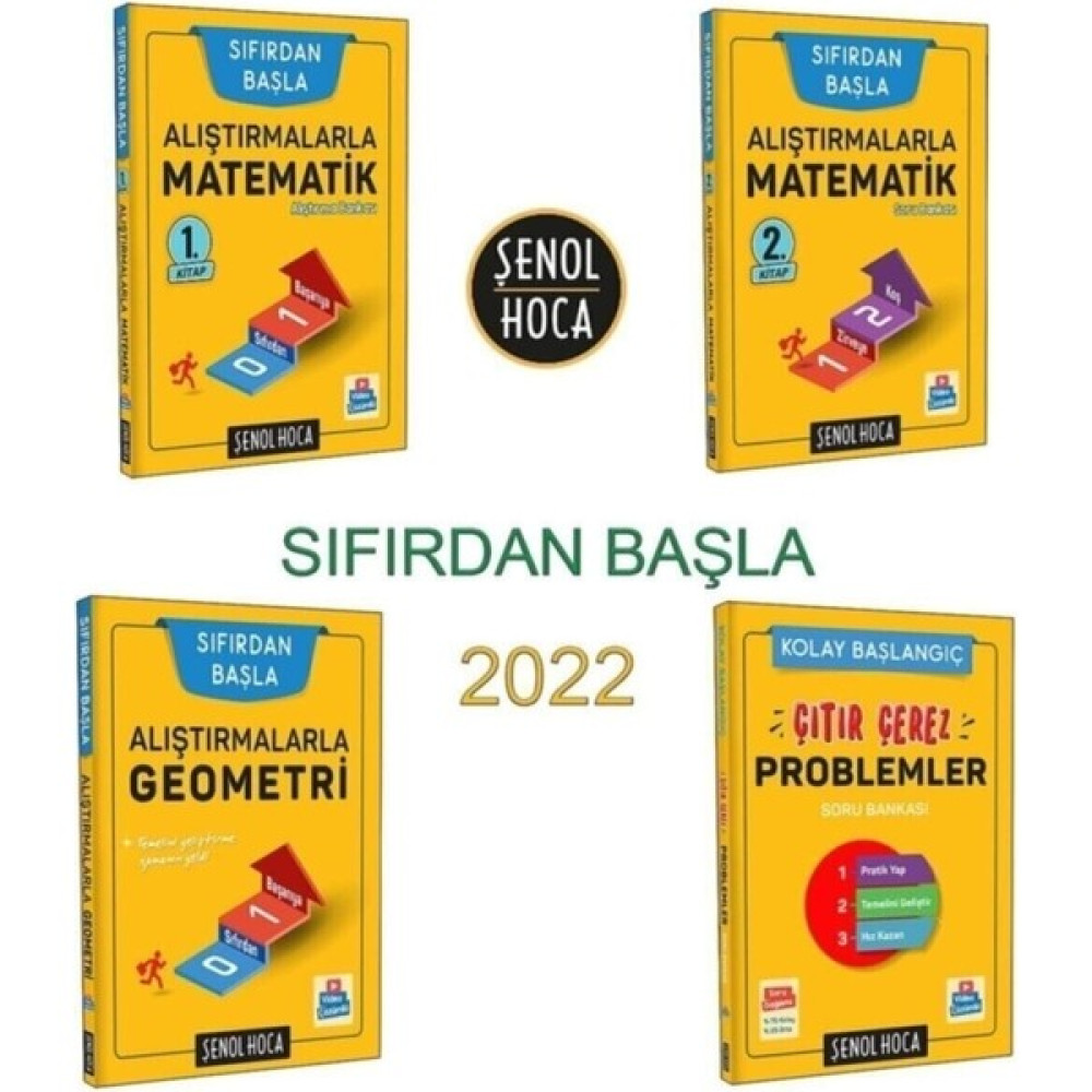 Şenol Hoca Yayınları Sıfırdan Başla / Alıştırmalarla Matematik 1-2 + Geometri + Çıtır Çerez Problemler 2022 Temel Yeterlilik Testi (TYT) Fiyatı