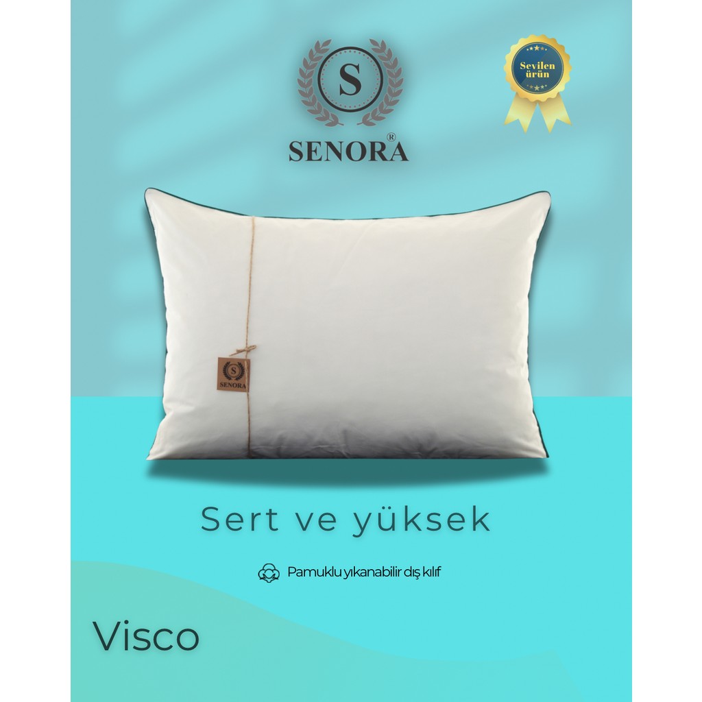Senora Ortopedik Sert Yüksek Visko Yastık - 50 x 70 cm - Beyaz Yastık Kılıfı Fiyatı