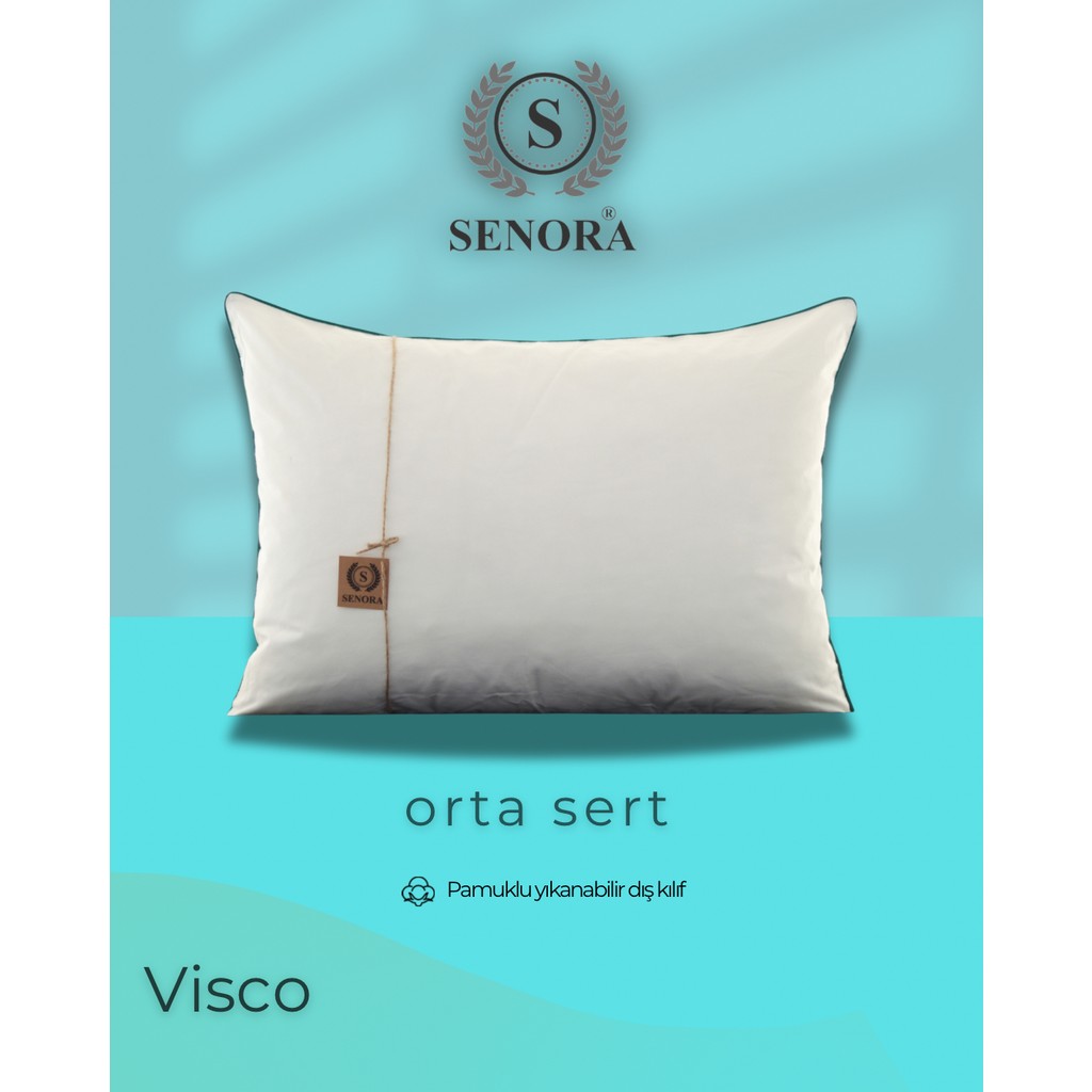 Senora Ortopedik Visko Orta Sert ve yüksek Yastık - Beyaz - 50 x 70 cm Yastık Kılıfı Fiyatı