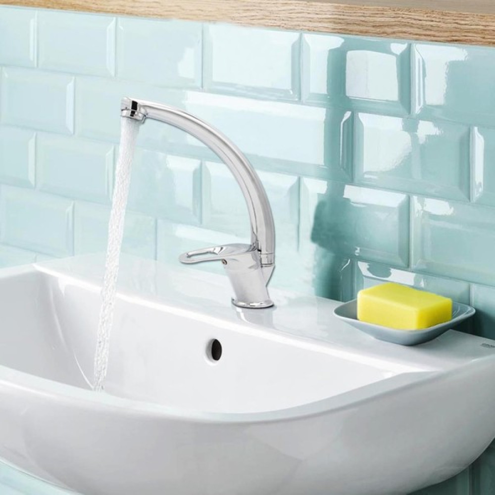 Şenpres Beyza Krom Kısa Kuğu Lavabo Bataryası S-35006 Bataryalar & Musluklar Fiyatı