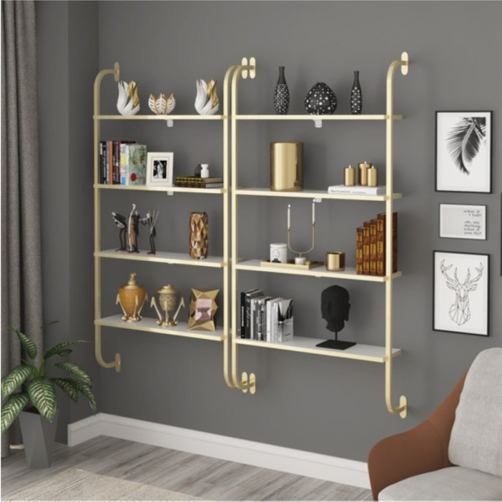 Sensa Modüler Mobilya Metal Duvar Kitaplık Gold Serisi Kitaplık - Duvar Rafı & CD / DVD Rafı Fiyatı