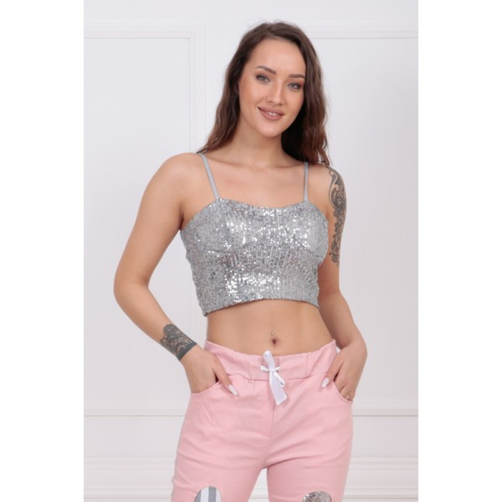 Sense Gloplu Arkası Fermuarlı Zara Payet Bustiyer BST33154 Bluz Fiyatı