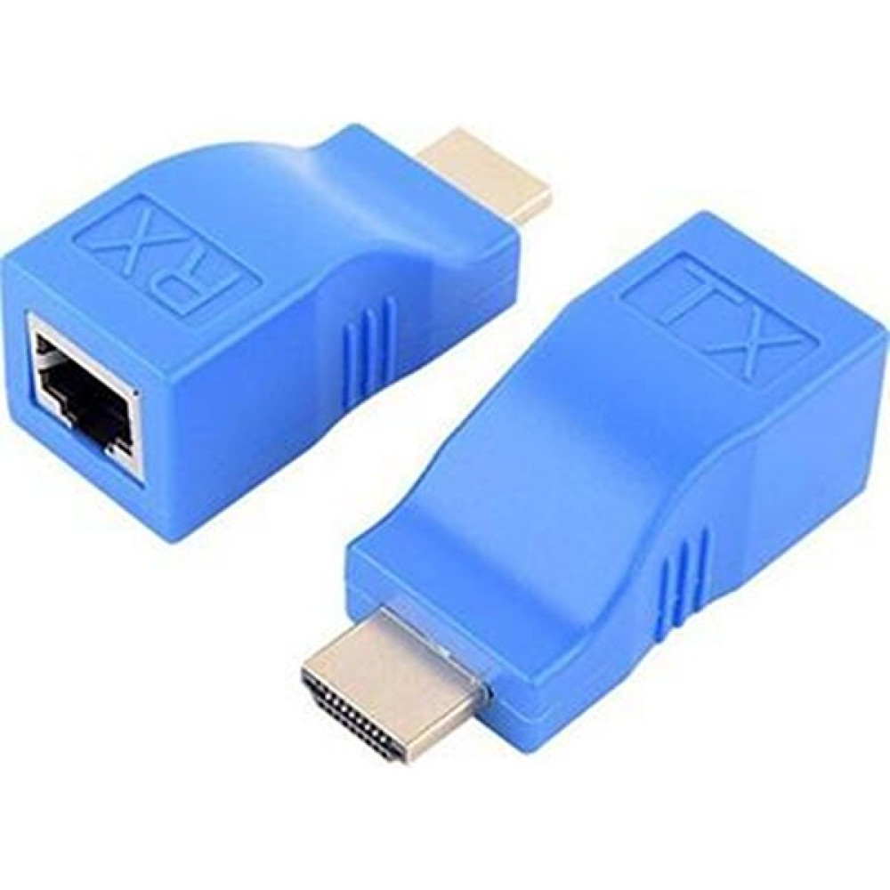 Senseı Cat5/6 1080P Cevırıcı Ikılı Adaptor Mavı 30MT HDMI Extender Bilgisayar Çevirici ve Adaptörü Fiyatı