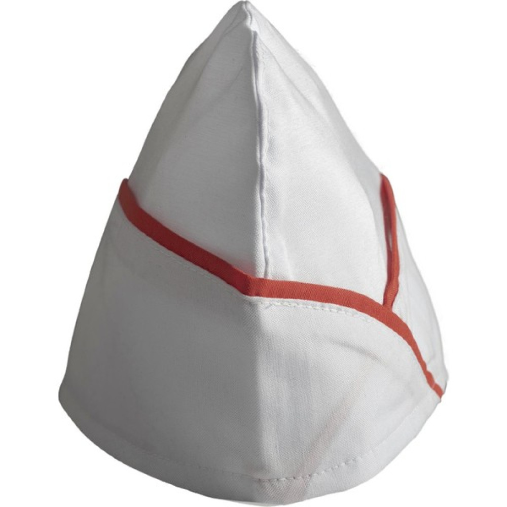 Şensel, Kep, Beyaz, Kırmızı Biyeli -4E210- Aşçı Kepi, İş Kıyafeti Bere & Kep (Outdoor) Fiyatı