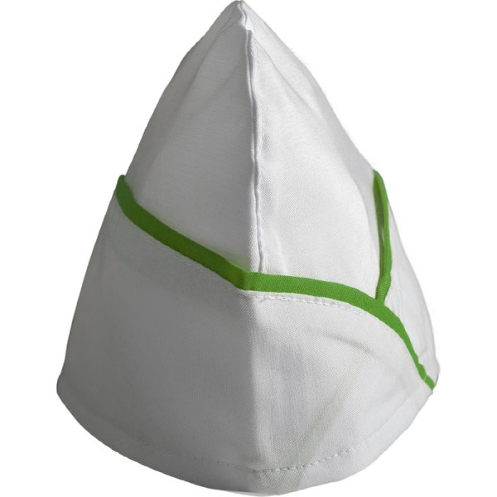 Şensel, Kep, Beyaz, Yeşil Biyeli -4E600- Aşçı Kepi, İş Kıyafeti Bere & Kep (Outdoor) Fiyatı