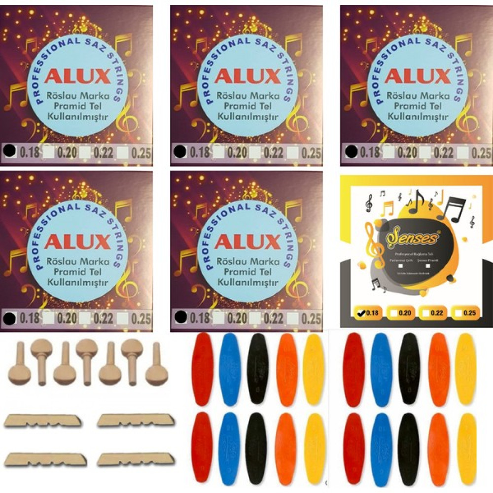 Şenses Alux 018 Kısa Bağlama Takım Teli Müzik Aleti Aksesuarları Fiyatı