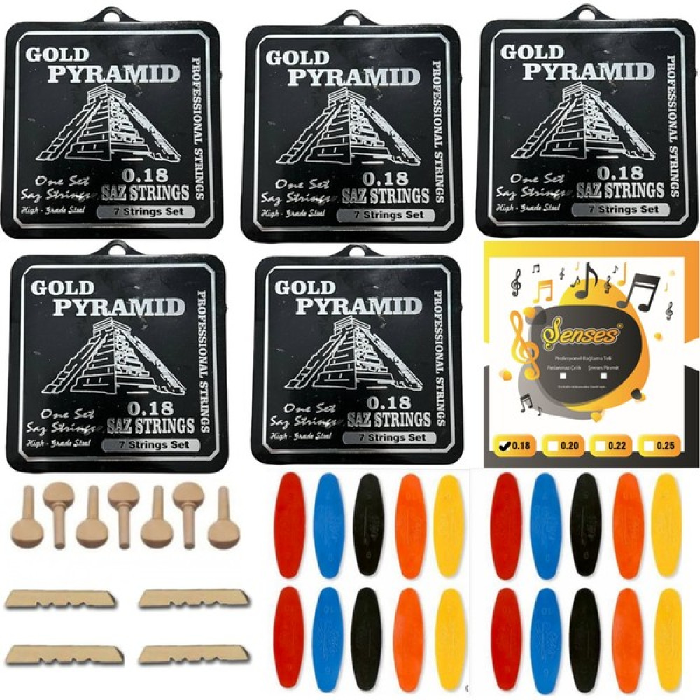 Şenses Gold 0 18 Kısa Bağlama Takım Teli Müzik Aleti Aksesuarları Fiyatı