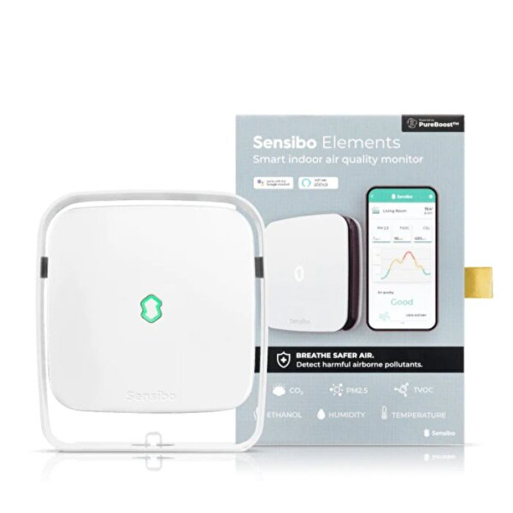 Sensibo Elements Akıllı WiFi Hava Kalitesi Sensörü Güvenlik Sistemi Setleri Fiyatı