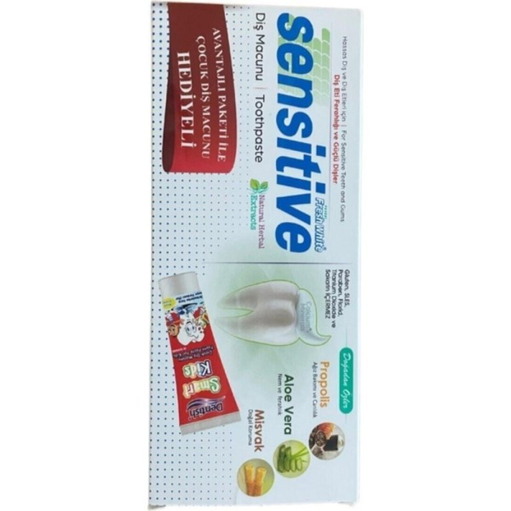 Sensitive Diş Macunu (Propolis, Aloevera, Misvak) (Çocuk Diş Macunu Hediyeli) Diş Macunları Fiyatı