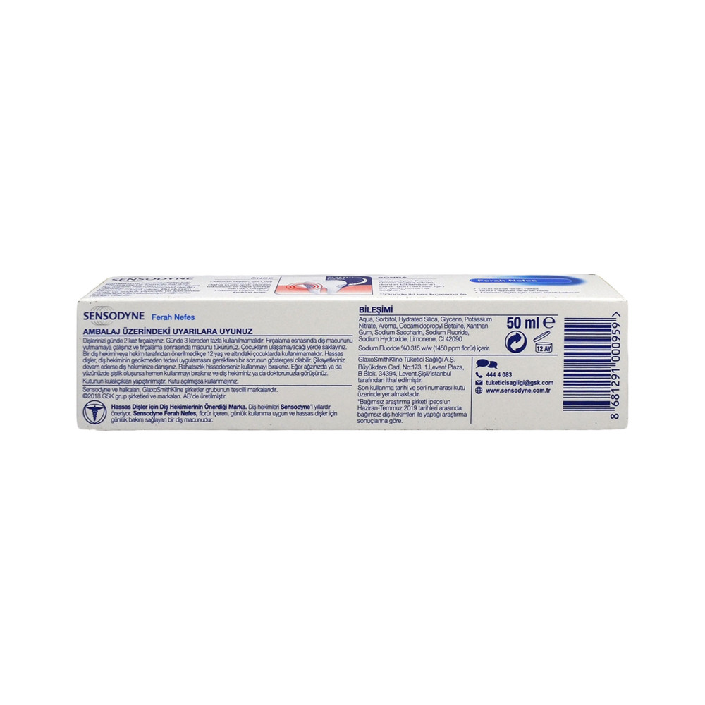 Sensodyne Diş Macunu 50 ml Ferah Nefes