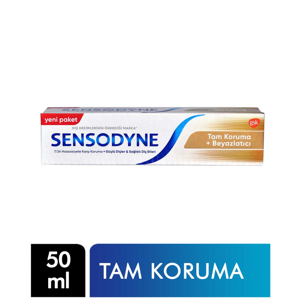 Sensodyne Diş Macunu 50 ml Tam koruma & Beyazlatıcı Diş Macunları Fiyatı