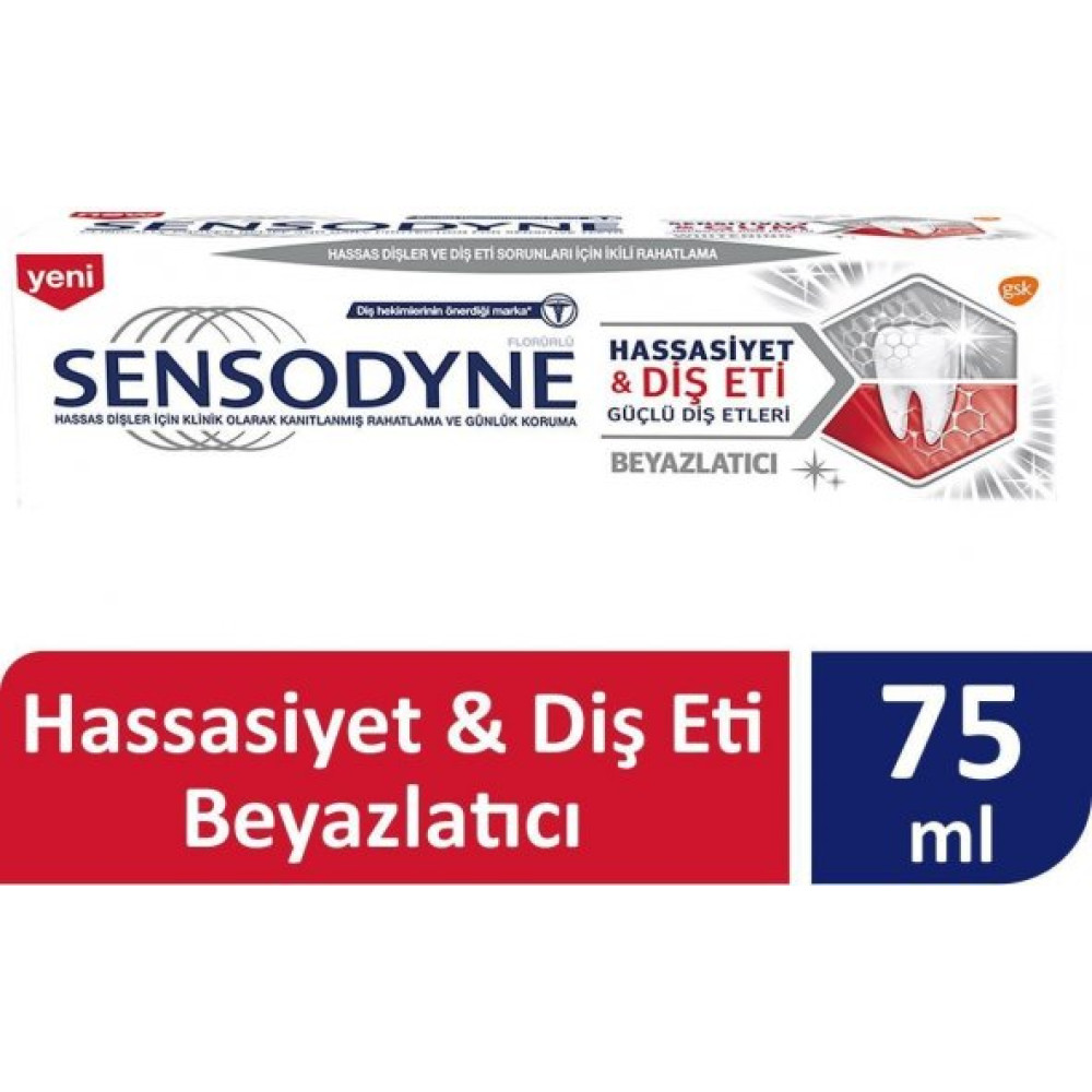 Sensodyne Hassasiyet Dis Eti Beyazlatici Dis Macunu 75 Ml Diş Macunları Fiyatı