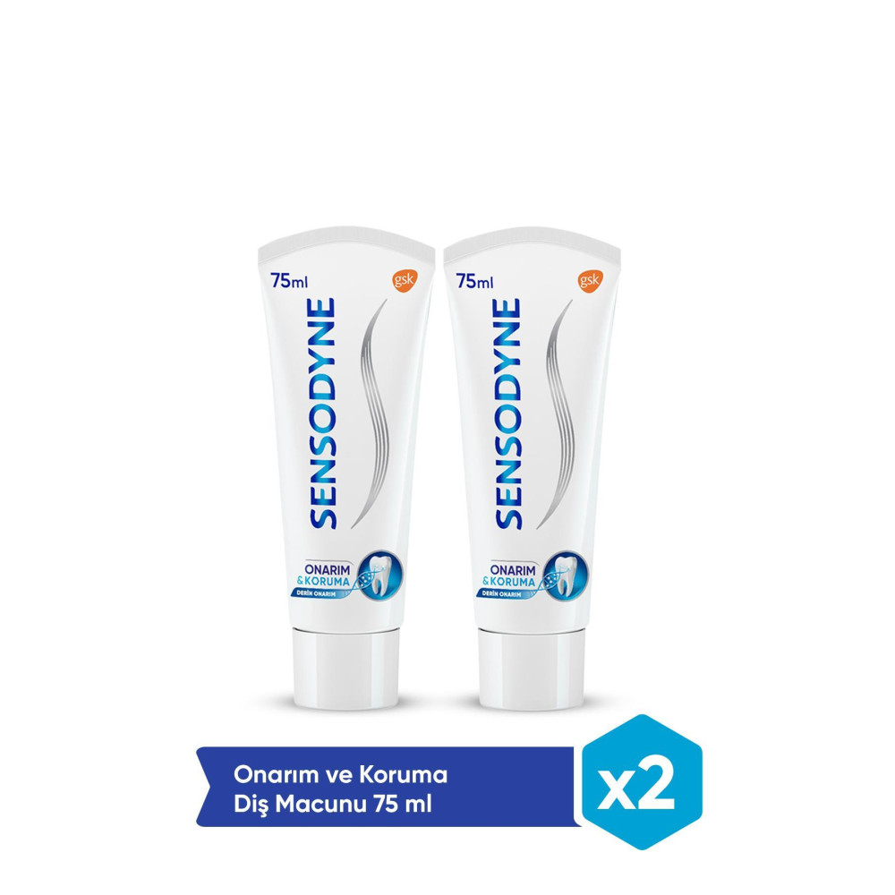 Sensodyne Onarım ve Koruma 75ml Diş Macunu 2li Paket Diş Macunları Fiyatı