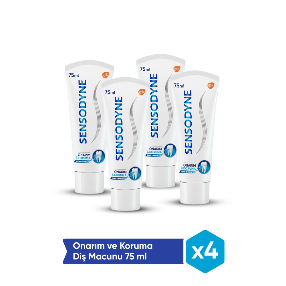 Sensodyne Onarım ve Koruma 75ml Diş Macunu 4lü Paket Diş Macunları Fiyatı