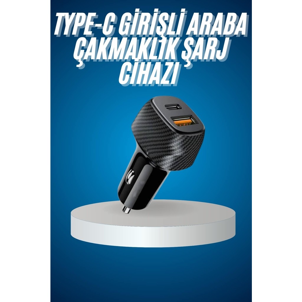 Senson Araç Içi Hızlı Şarj Soketi 38W Oto Çakmaklık Type-C Araba Çakmaklık - Lisinya Bilgisayar Çevirici ve Adaptörü Fiyatı