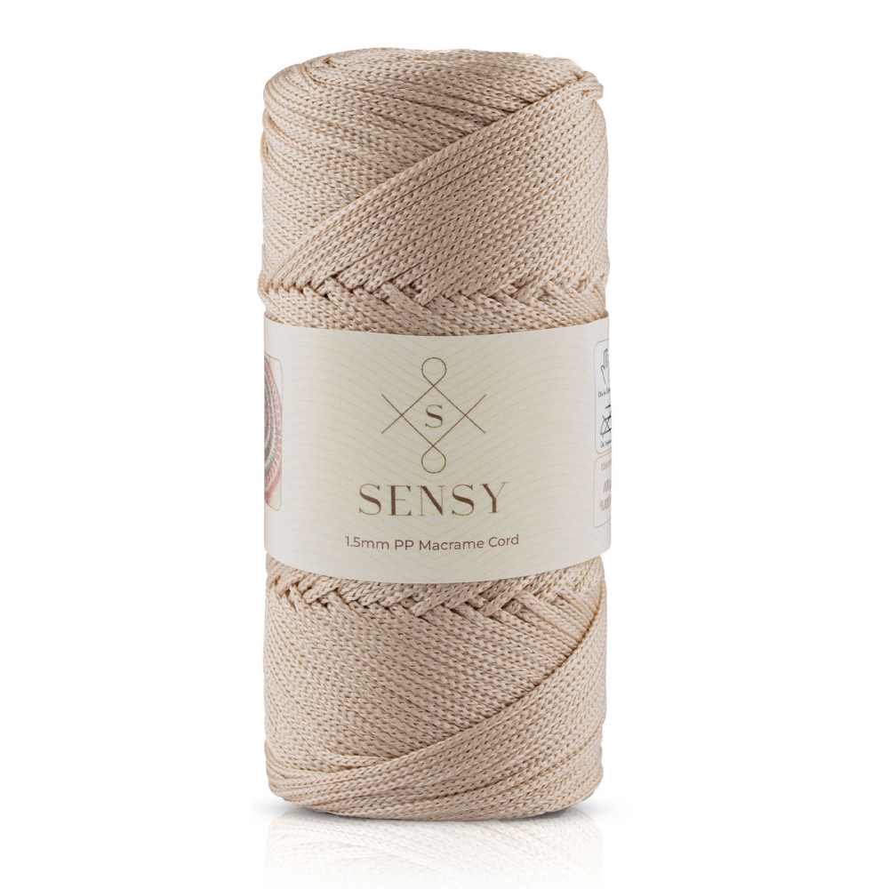 SENSY 1.5 Mm - 100 gr Polyester Makrome Ipi Sütlü Kahve 150 M Polyester Makrome Ip Supla Ip Ve Çanta Ipi Dikiş Makinesi Aksesuarları Fiyatı