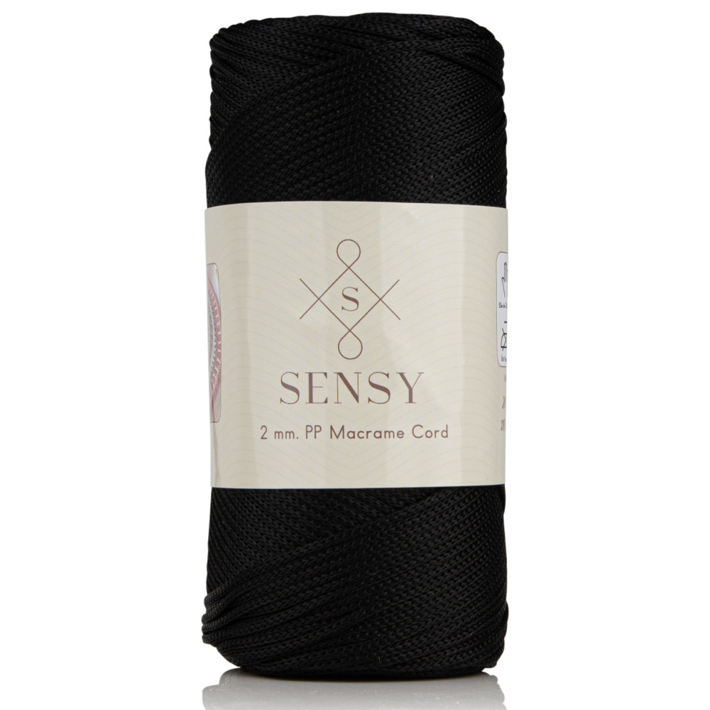 SENSY 2 Mm - 200 gr Polyester Makrome Ipi Siyah 230 M Polyester Makrome Ip Supla Ip Ve Çanta Ipliği Dikiş Makinesi Aksesuarları Fiyatı