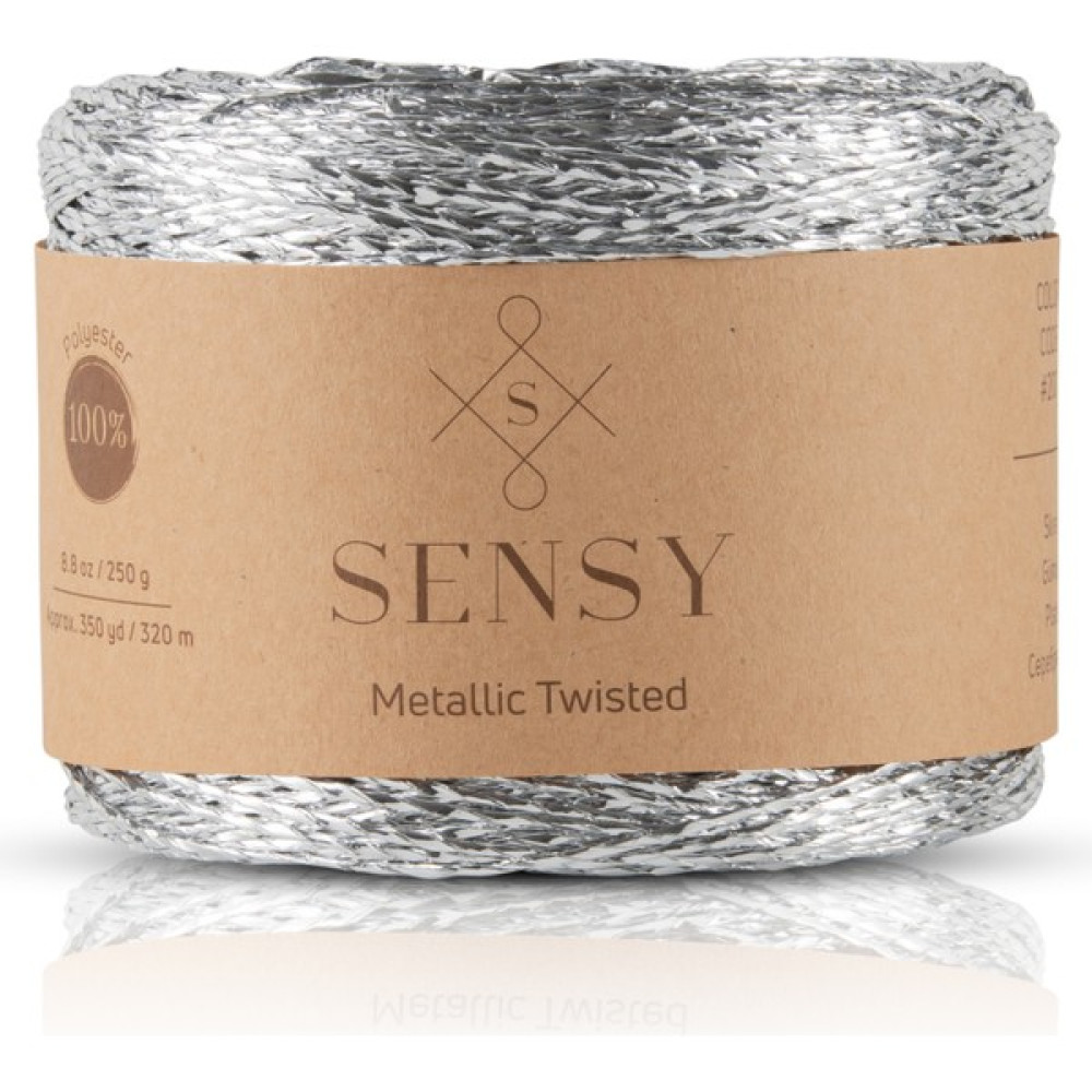 Sensy Premium 320 Metre Simli Metalik Ip Parlak Çanta, Rafya, Abiye, Supla Ipi Metalik Bükümlü Ip 250 Gram - Gümüş Oyun & Hobi Fiyatı