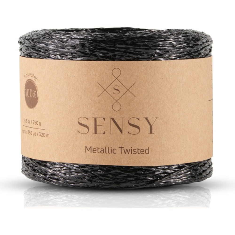 Sensy Premium 320 Metre Simli Metalik Ip Parlak Çanta, Rafya, Abiye, Supla Ipi Metalik Bükümlü Ip 250 Gram - Siyah Oyun & Hobi Fiyatı