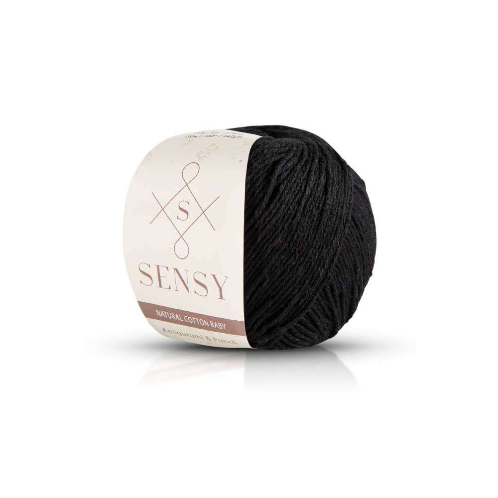 SENSY Premium Amigurumi Ipi Punch (PANÇ) Baby Soft Cotton 50 gr Örgü Ip Siyah Dikiş Makinesi Aksesuarları Fiyatı