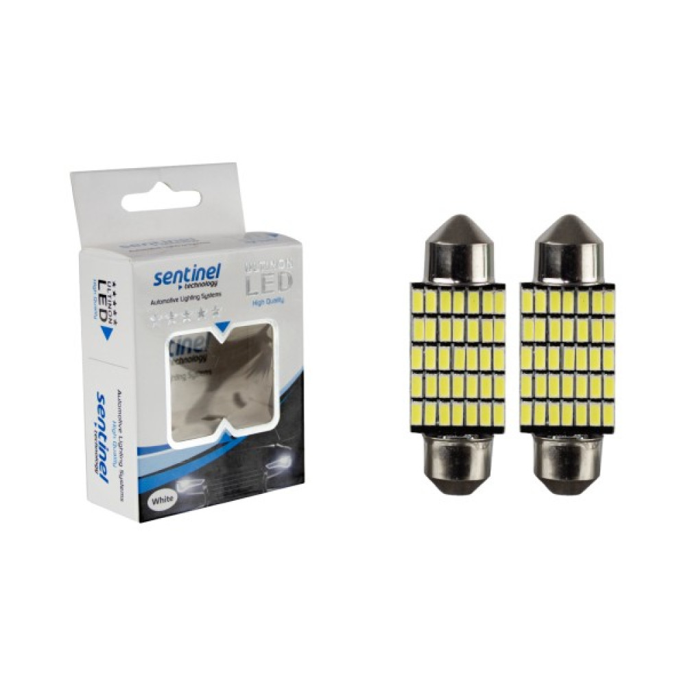 Sentinel CANBUS SOFİT 36mm BEYAZ 35 SMD 12-24V LED Güçlü Işık - 2 Adet Ledli Lambalar Fiyatı