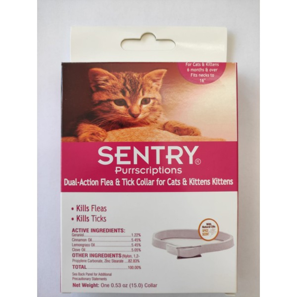 Sentry Kedi Dış Parazit Kene Tasması - Açık Mavi Evcil Hayvan Ürünleri Fiyatı