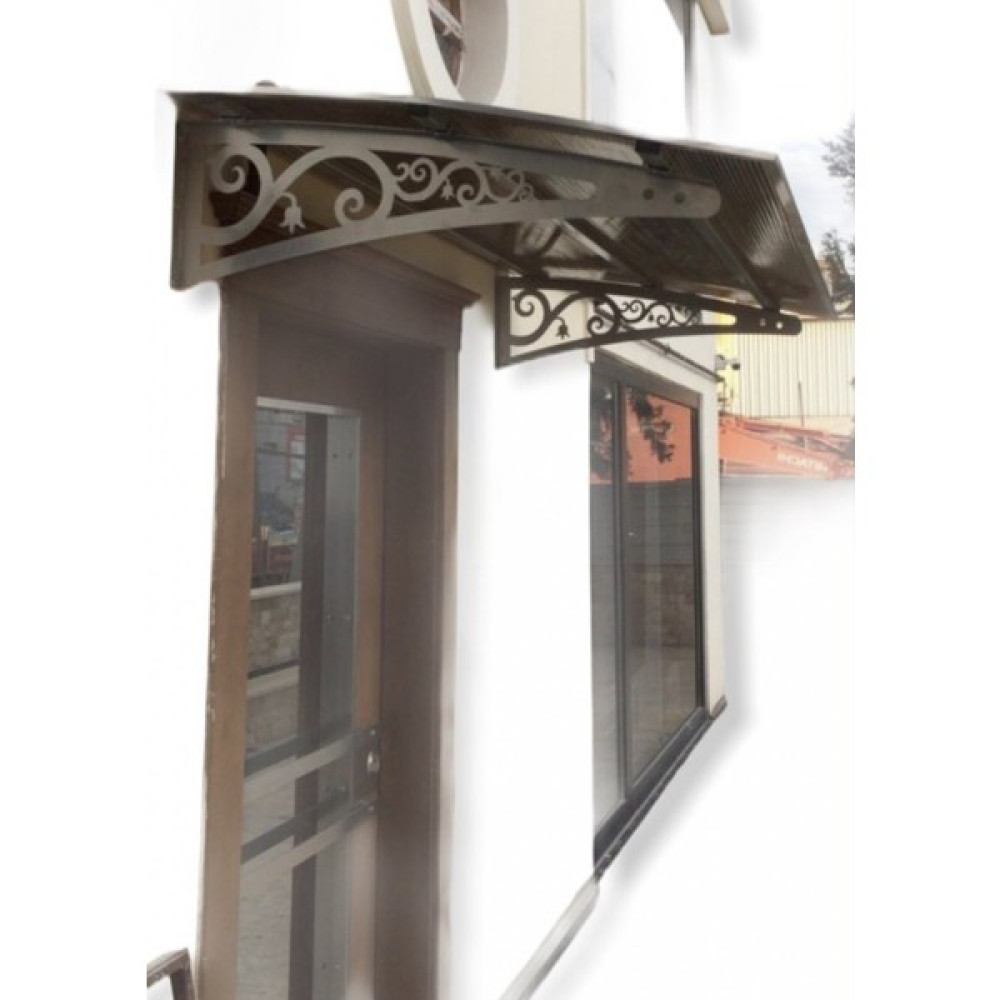 Şentürk Yapı Metal Taşıyıcılı Kapı Üstü Pratik Sundurma 130X100 Md2 Bahçe Tentesi Fiyatı