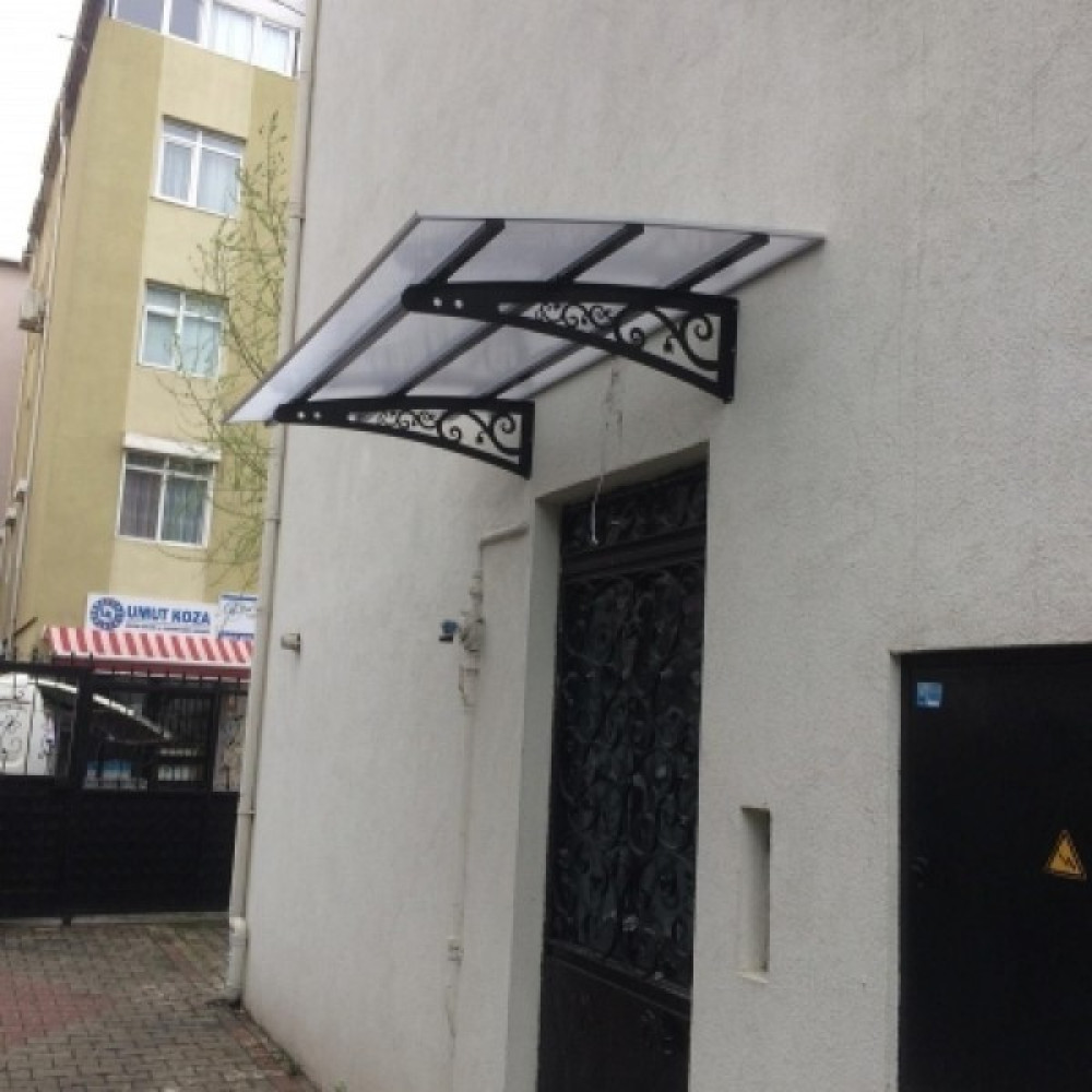 Şentürk Yapı Metal Taşıyıcılı Kapı Üstü Pratik Sundurma 230X80 cm Md3 Bahçe Tentesi Fiyatı