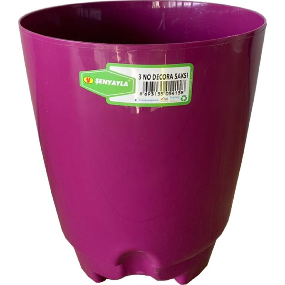 Şenyayla Decora Saksı 3 Lt. No:3 (Ø 19*16,5 Cm) - Mor Oto Boyaları Fiyatı