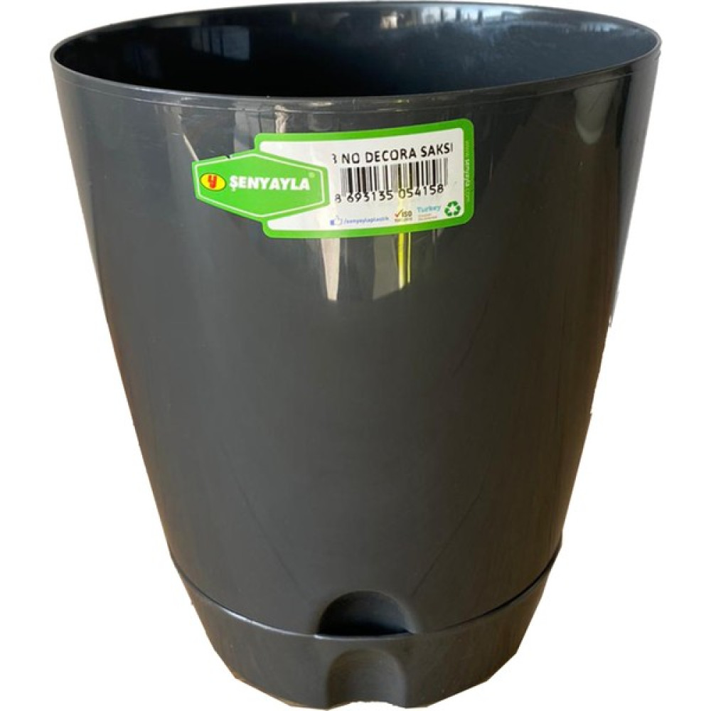 Şenyayla Decora Saksı 3 Lt. No:3 (Ø 19*16,5 Cm) - Siyah Oto Boyaları Fiyatı