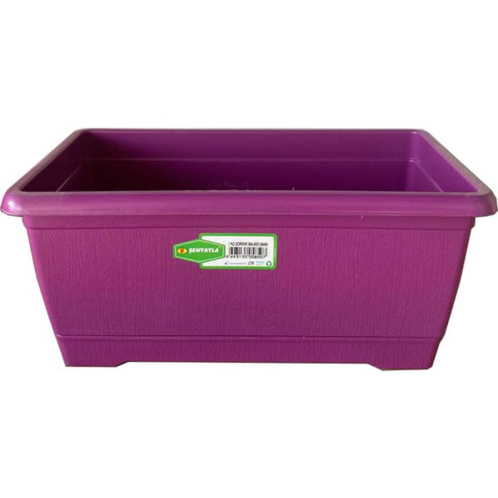 Şenyayla Göreme Balkon Saksı 4,5 Lt. No:1(13*16,5*30 Cm) - Mor - 4,5 lt Oto Boyaları Fiyatı