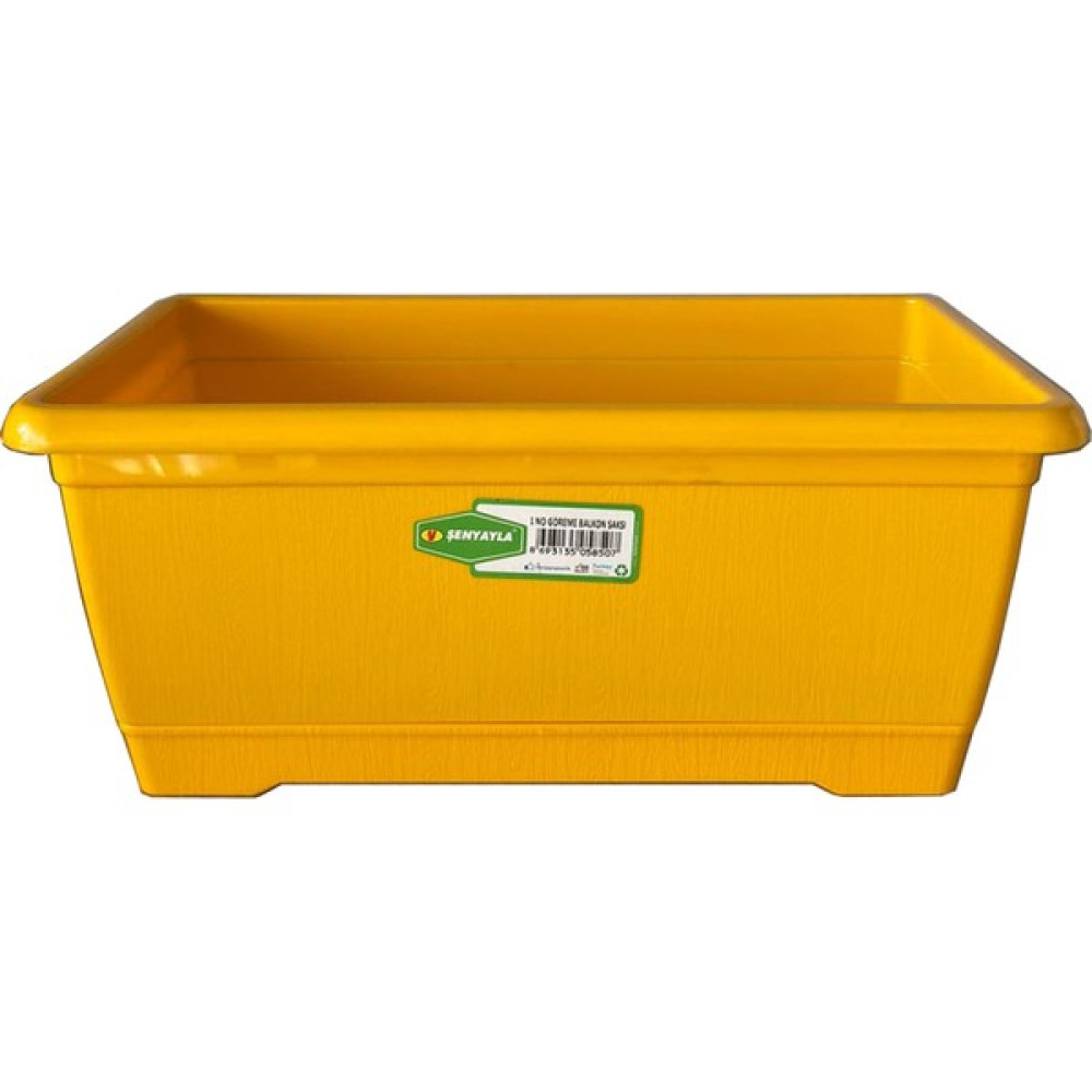 Şenyayla Göreme Balkon Saksı 4,5 Lt. No:1(13*16,5*30 Cm) - Sarı - 4,5 lt Oto Boyaları Fiyatı