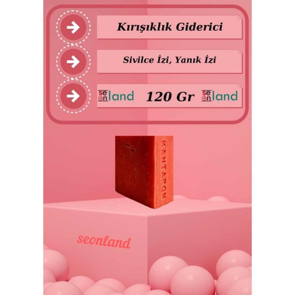 Seonland Organik Kırmızı Kantaron Yağı Sabunu 1 Adet ( Cilt Lekeleri + Sivilcee Izi + Yanıkk Izi + Anti Aging) Oto Boyaları Fiyatı