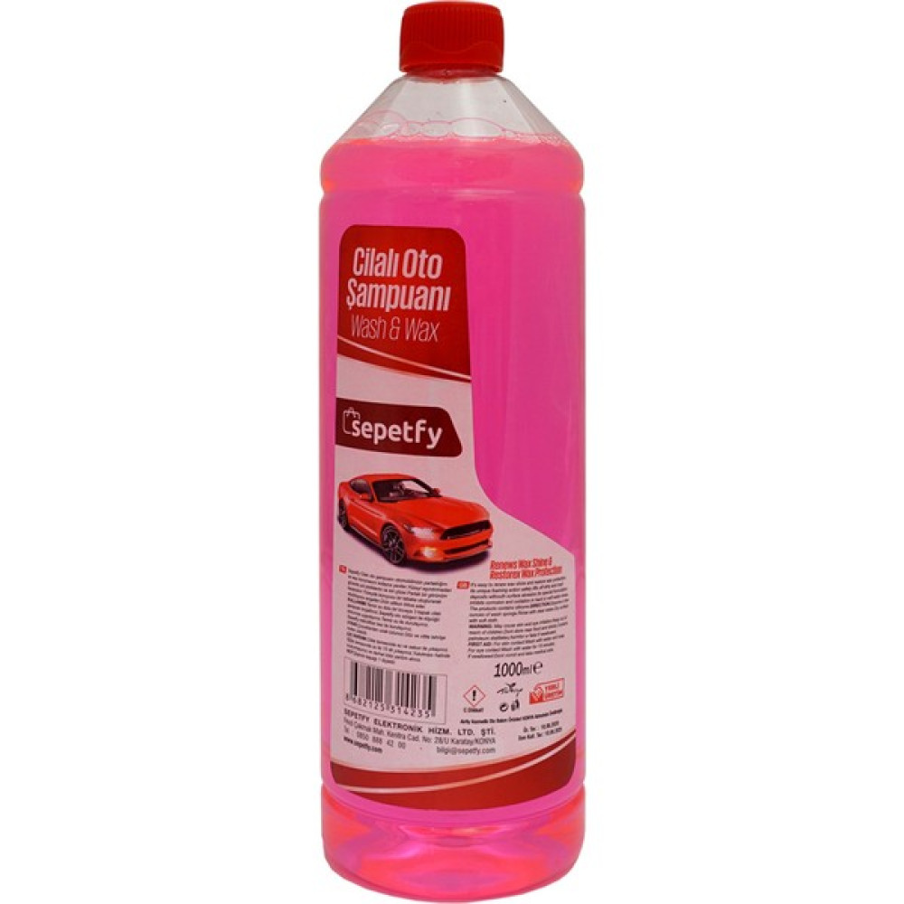 Sepetfy Cilalı Oto Yıkama Şampuanı 1000 ml - 1 lt Oto Yıkama Ürünleri Fiyatı
