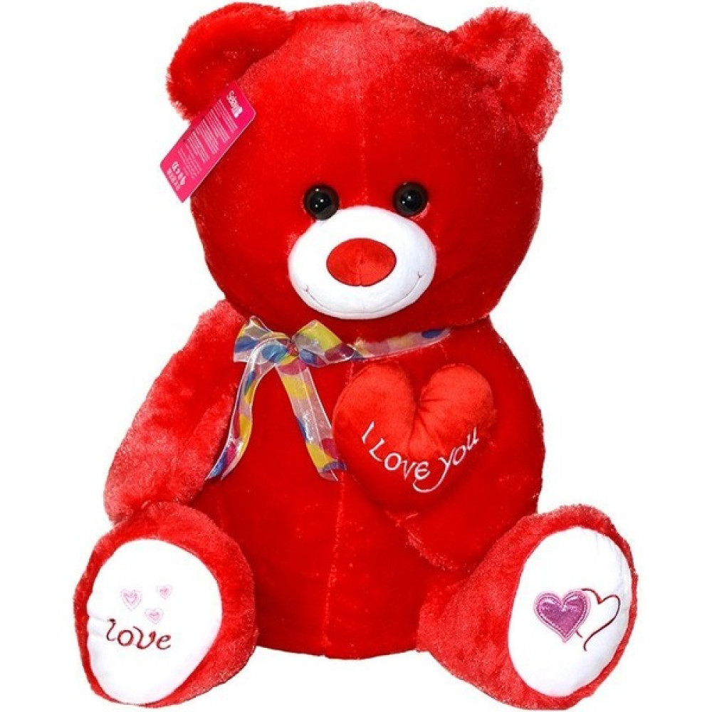 Sepetin Burada 1030KR Selay, Yumoş Ayıcık Kırmızı 47CM - Renkli Peluş Oyuncaklar Fiyatı