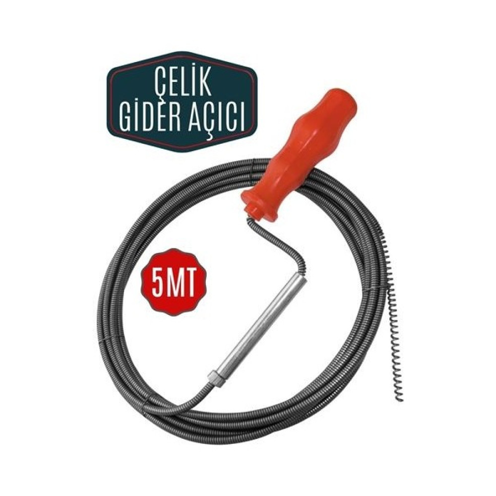 Sepetin Burada Ironsnake 5 Metre Spiral Gider Boru Açıcı 717211 - 1 - Renkli Lavabo Fiyatı