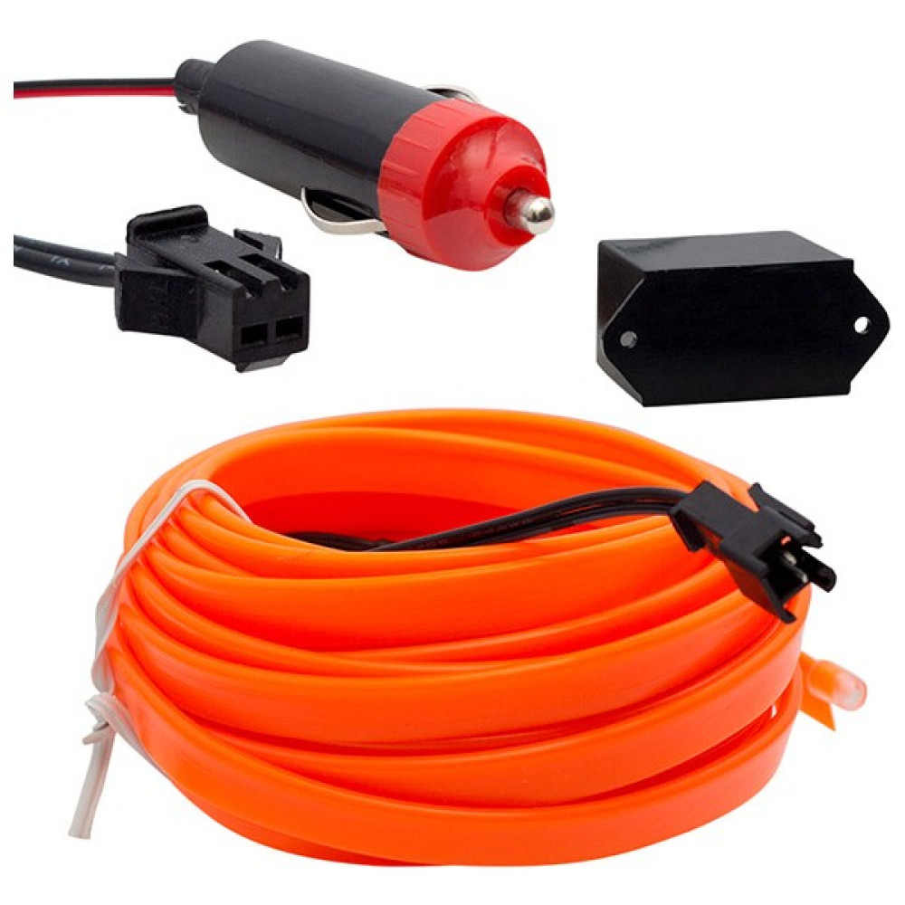 Sepetin Burada Xml Dünyası PM-18224 Araç İçi Neon Oranj 5 Metre Çakmaklıklı Ip Aydınlatma - 1 m - Renkli Led Aydınlatmalar Fiyatı