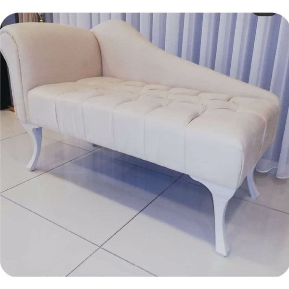 Sepetten Evine 130 cm Yeni Nesil Köşe Koltuğu Josefin Bench Puf Beyaz Ayak Tekli Koltuk & Berjer Fiyatı