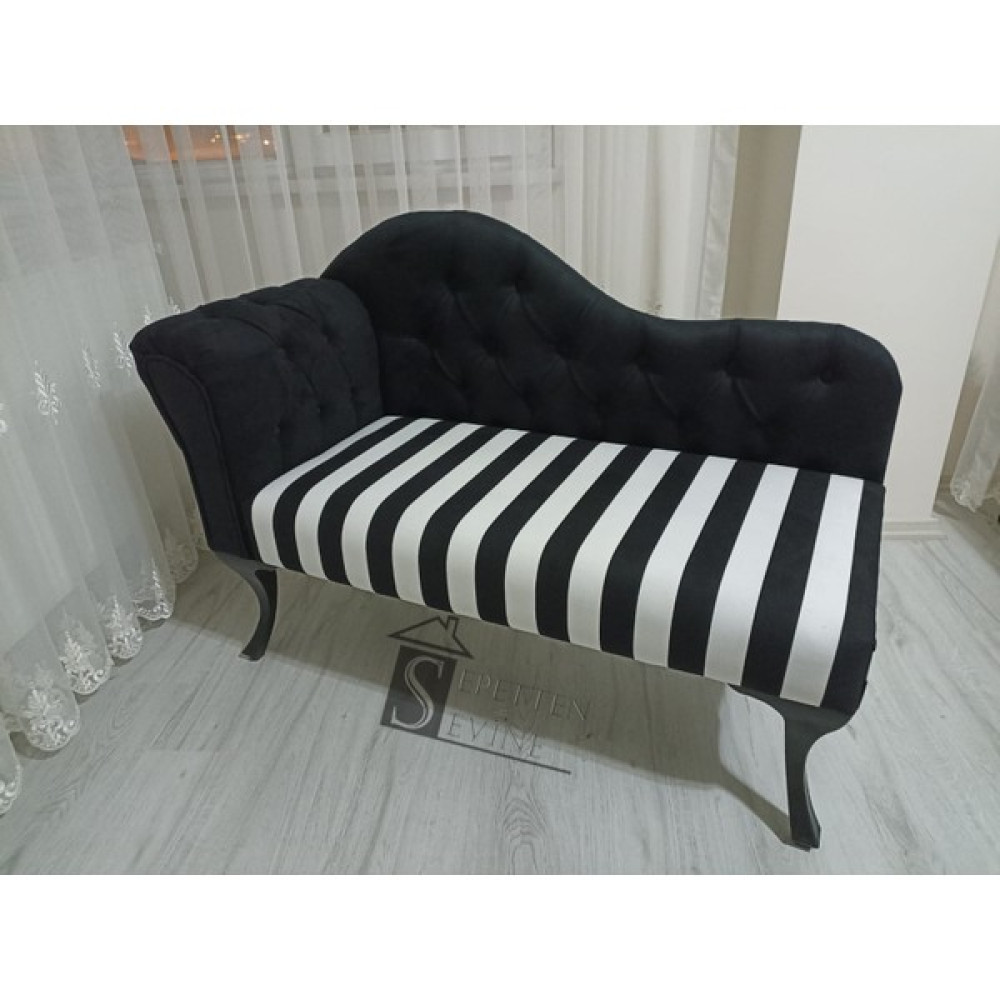 Sepetten Evine Yeni Nesil Siyah Beyaz Köşe Koltuğu, Zebra Josefin Koltuk Siyah Ayak 110 cm - Siyah - Beyaz Tekli Koltuk & Berjer Fiyatı