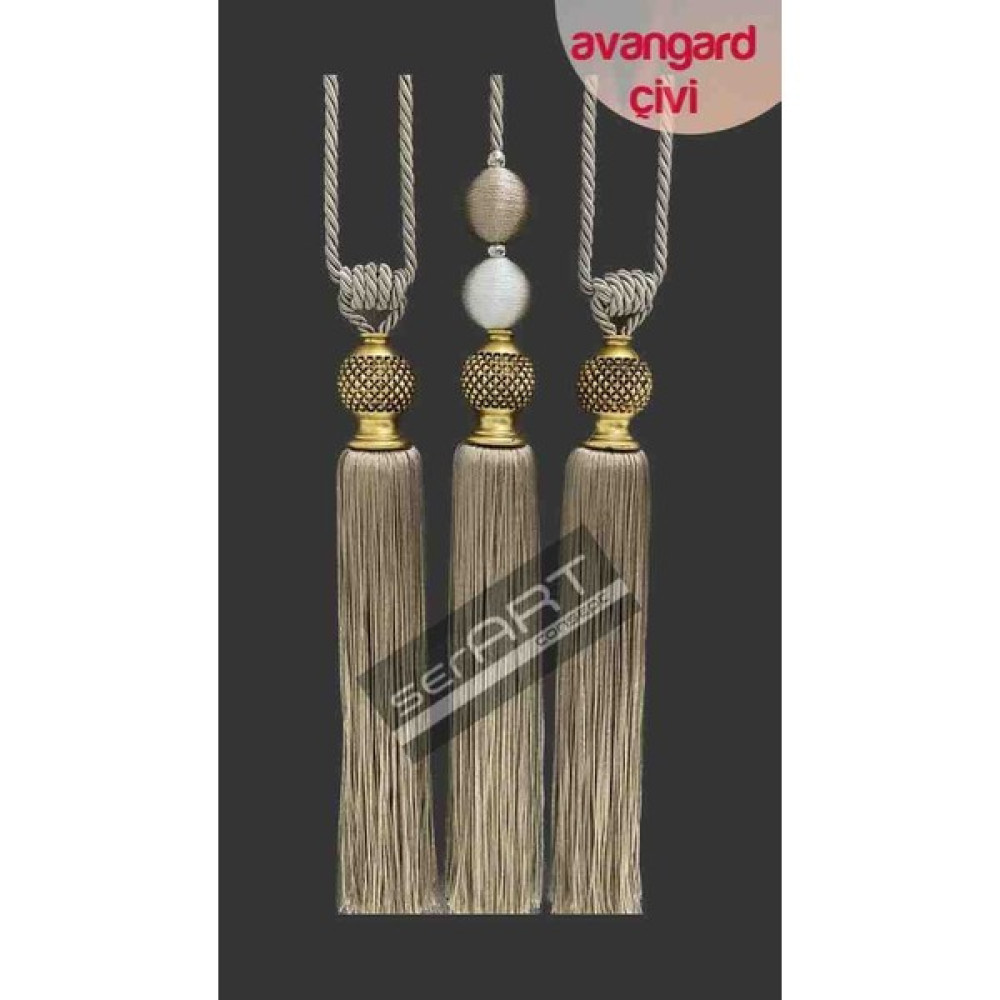 Ser Art Avangard Çivi Gold Kuka Fon Perde Tavan Bağlama 3 Lü Set Bracol Vizon Perde Aksesuarı Fiyatı