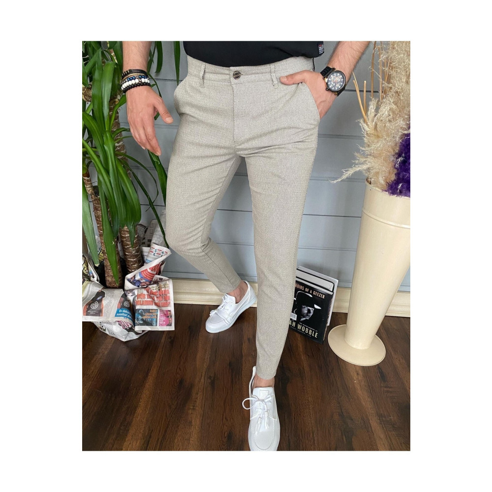 Ser Joven Erkek Slim Fit Bej Keten Pantolon 29 Beden Kadın Pantolon Fiyatı