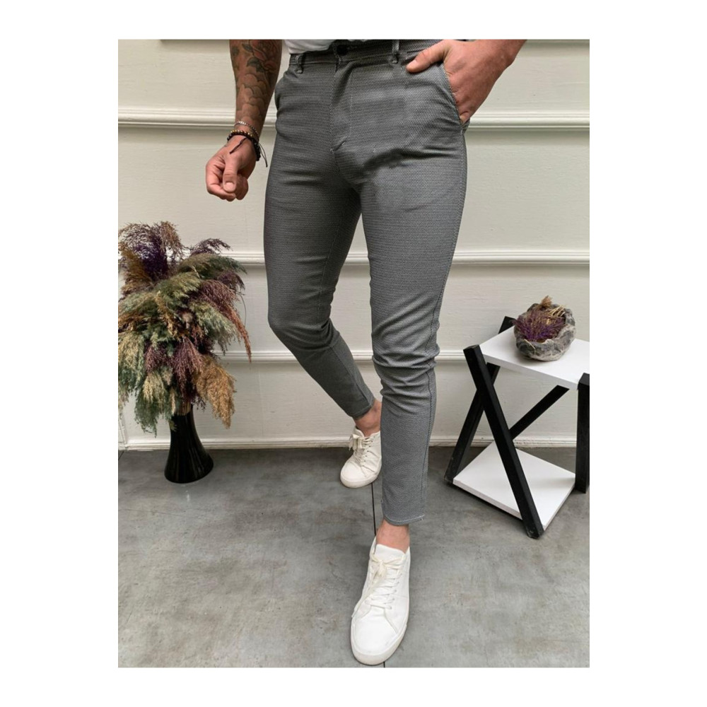 Ser Joven Erkek Slim Fit Koyu Gri Keten Pantolon 36 Beden Kadın Pantolon Fiyatı