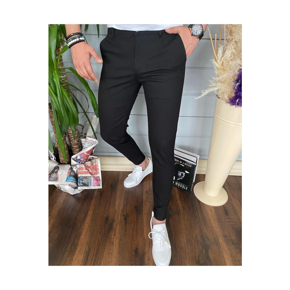 Ser Joven Erkek Slim Fit Siyah Keten Pantolon 36 Beden Kadın Pantolon Fiyatı